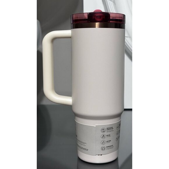 STANLEY QUENCHER PROTOUR FLIP STRAW TUMBLER, 30OZ- CREAM ROSE GOLD - Picture 3 of 5